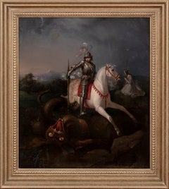 Saint George and the Dragon, 18th Century British School