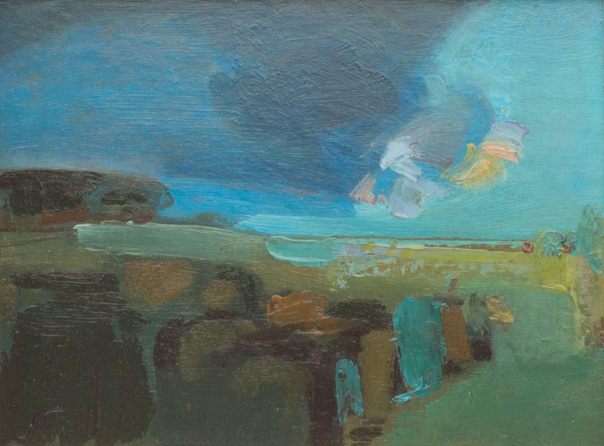 Expressionist Landscape - Painting by Roger Nicholson
