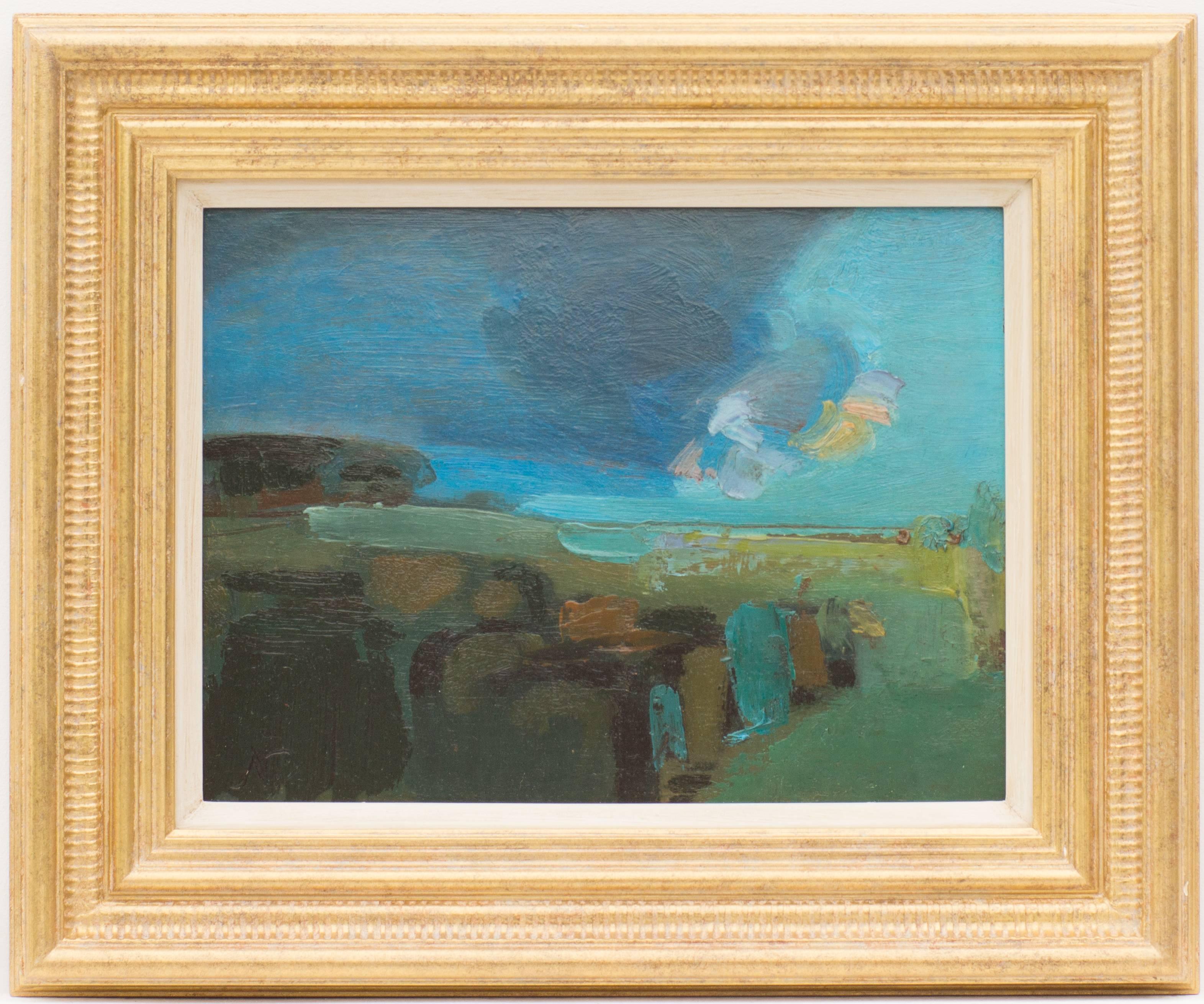 Roger Nicholson Landscape Painting - Expressionist Landscape