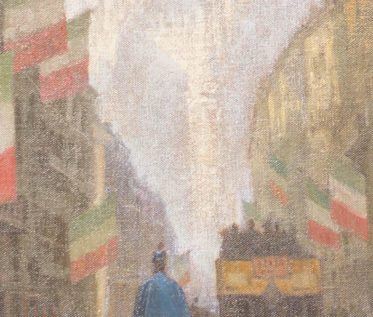 Milan - Post-Impressionist Painting by Lewis George Fry
