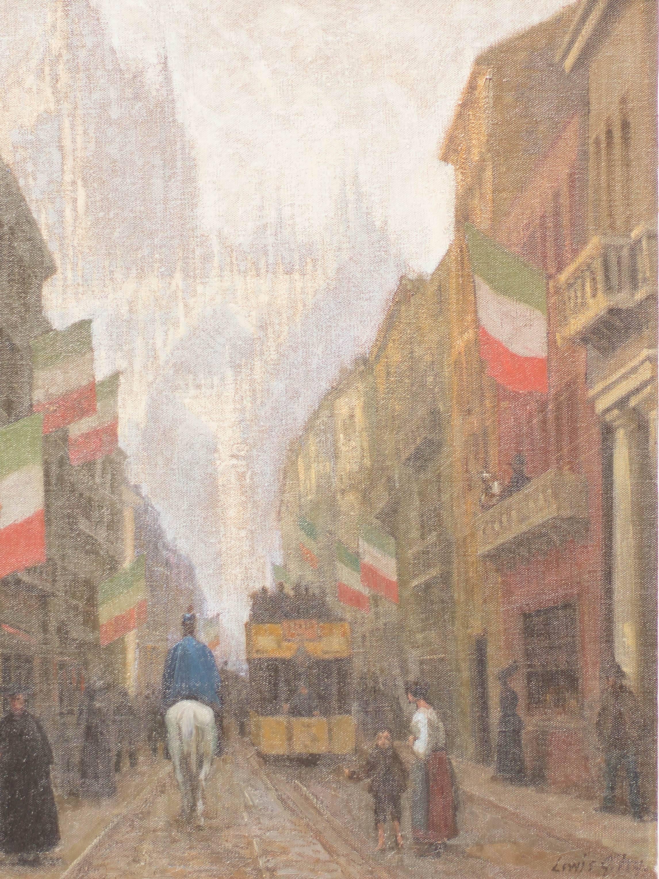 Milan - Painting by Lewis George Fry