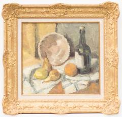 Still Life with Bottle, Orange and Pears