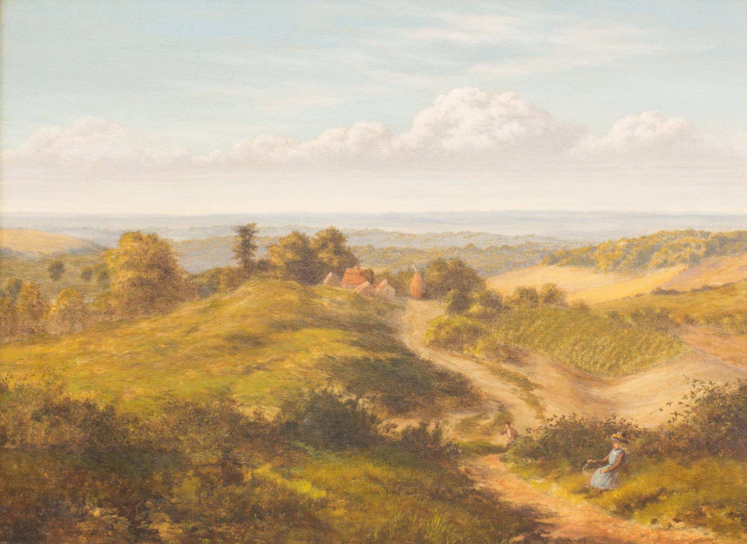 The Weald of Kent - Victorian Painting by Horace Walter Gilbert