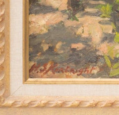 Apple Blossom in Sunlight, Original Oil on Canvas Painting