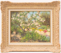 Apple Blossom in Sunlight, Original Oil on Canvas Painting