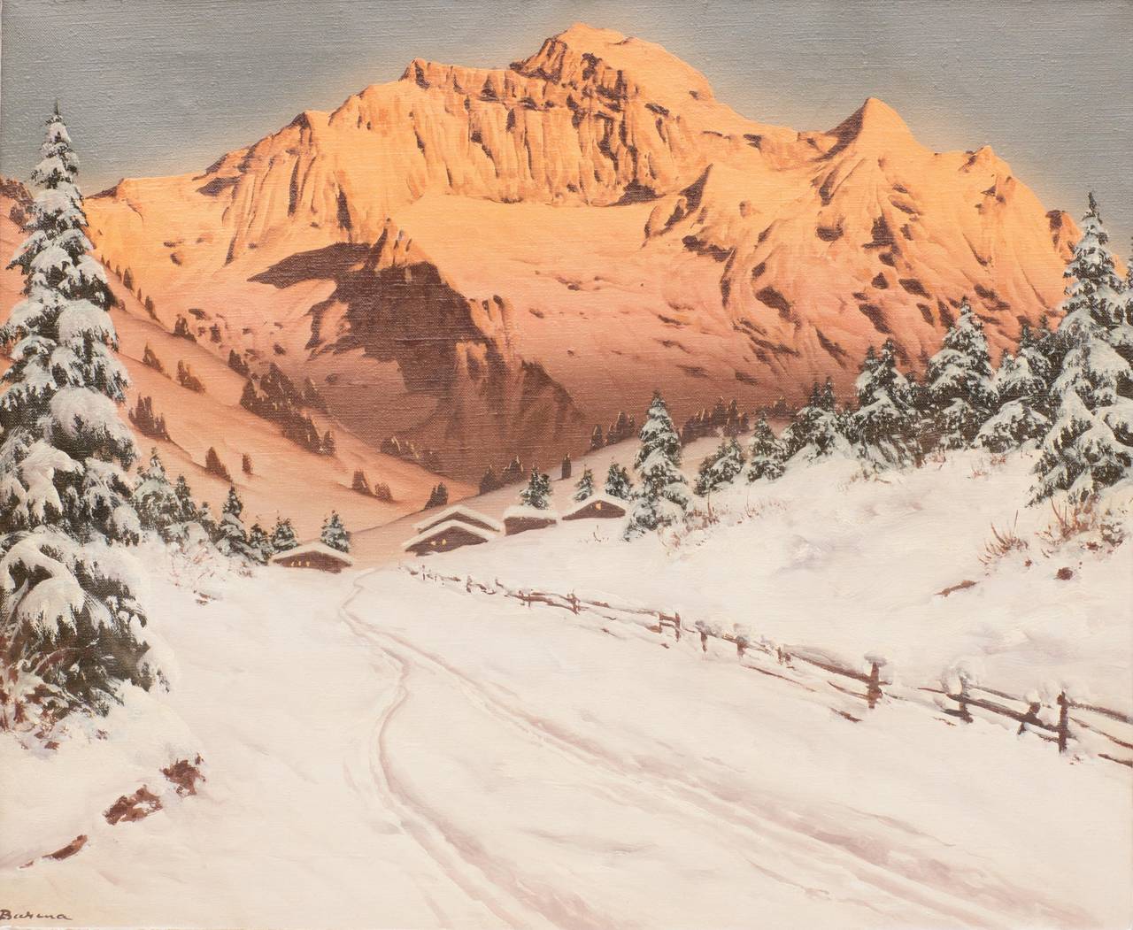 Jungfrau - Painting by Hans Smatlak Barma