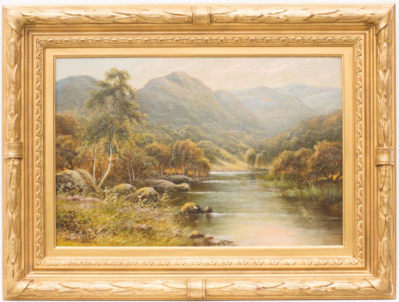 Charles Leader Landscape Painting - Mountain River Landscape