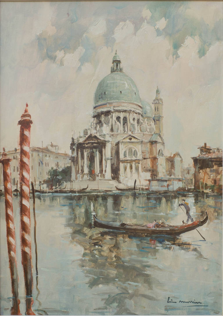 View of Venice - Painting by Lino Murrin