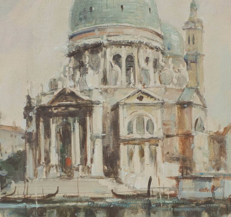 View of Venice - Impressionist Painting by Lino Murrin