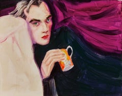 Martin, ritratto a olio su tela, firmato, Elizabeth Peyton, 1998