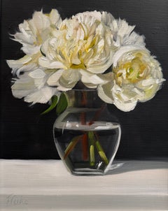 White Peonies in Bloom