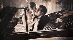 „True Romance II“, signiertes fotorealistisches Acrylgemälde auf Leinwand, 17 x 30 Zoll, gerahmt