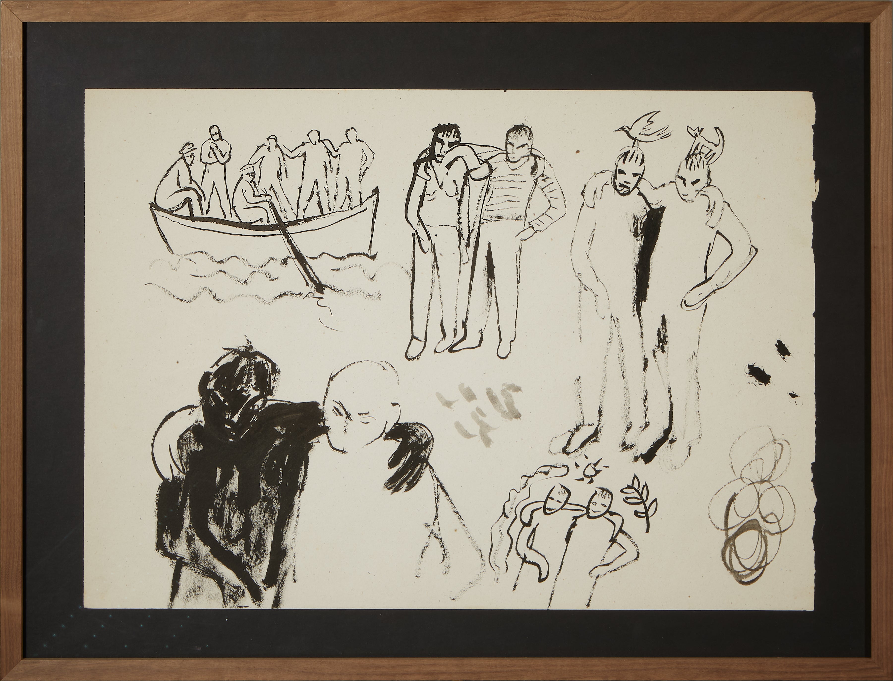 Miquel Barceló. Sin título. 1982. Tinta sobre papel. 36 x 50 cm.