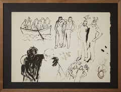 Miquel Barceló. Ohne Titel. 1982. Tinte auf Papier. 36 x 50 cm.