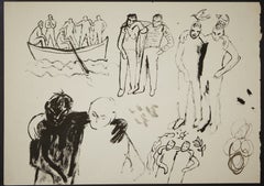 Miquel Barceló. Ohne Titel. 1982. Tinte auf Papier. 36 x 50 cm.