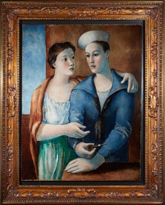 Pere Pruna. La coppia. 1923 circa. Olio su tela. 116 x 89 cm.