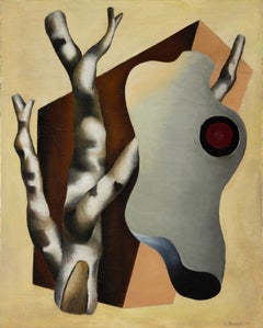 Georges Bauquier. Composition avec des branches d'arbre. 1939. Huile sur toile. 91 x 73 cm
