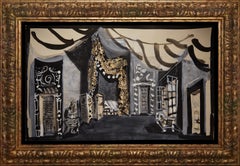 Antoni Clavé. Décor de théâtre de « Pelléas et Mélisande ». 1962. 44,5 x 71 cm.