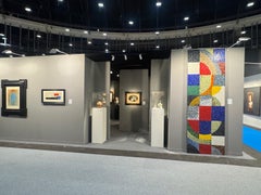 Sonia Delaunay. Mosaïque Verticale. Édition 2003. Mosaïques en verre, 5/8. 300 x 100