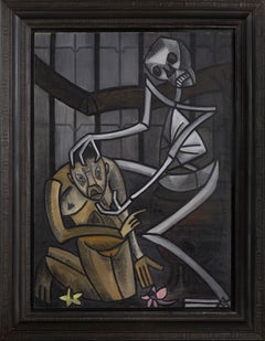 Anna Mihailovna Zherebtsova. L’Asphyxie. 1910. Oil on canvas. 145.5 x 103 cm.