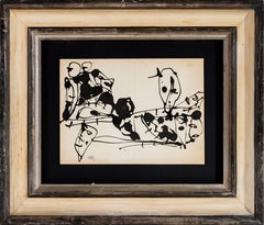 Antonio Saura. Sin título. 1972. Tinta sobre papel. 23 x 32 cm