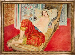 Claudio Castelucho Diana. L'Odalisque selon Matisse. Huile sur toile.
