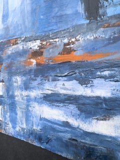Evanescence, Contemporary Abstract Landscape, Oil Painting on Paper
