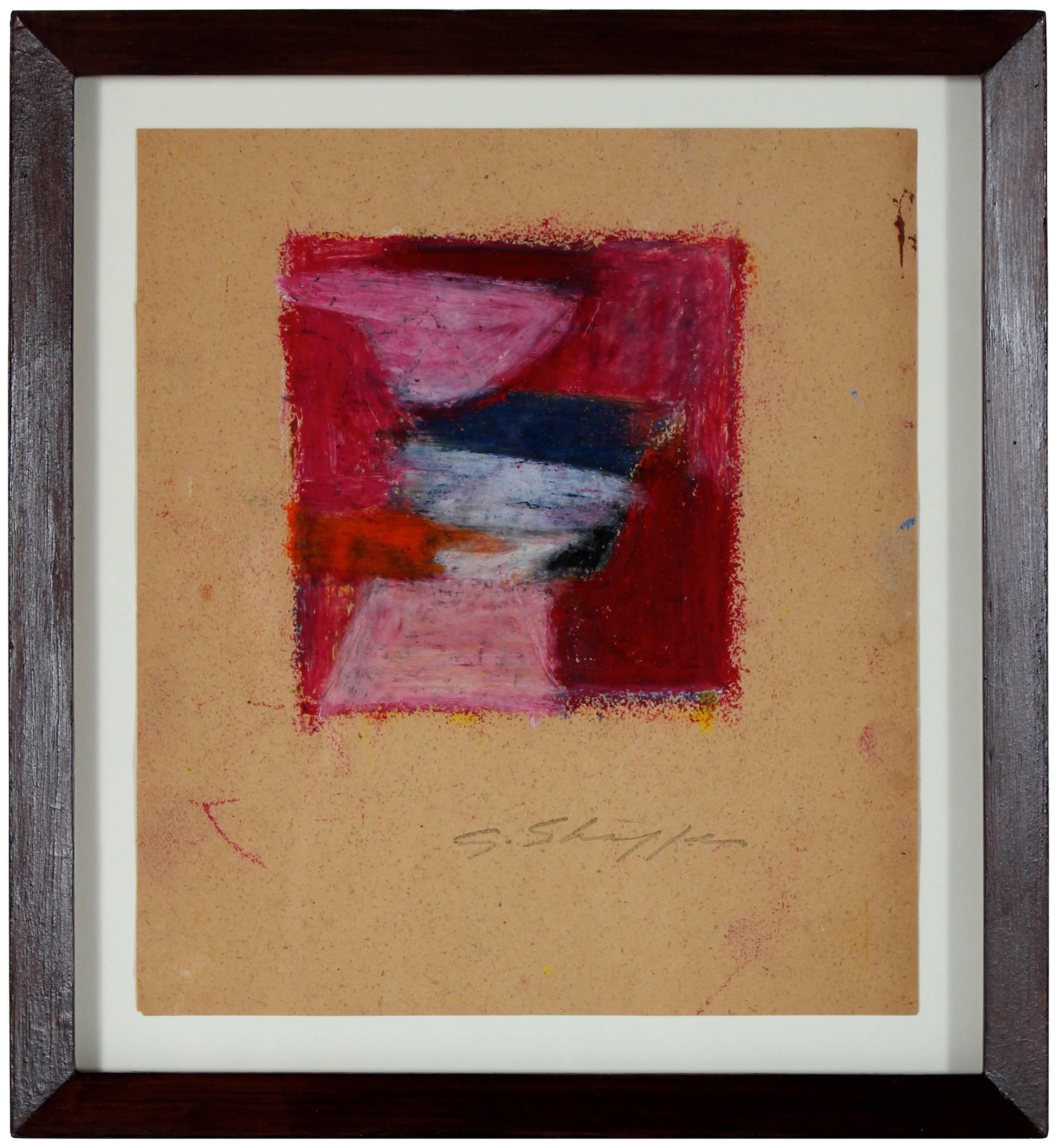 Gary Lee Shaffer Abstract Drawing - Abstract Expressionist Pastel Study