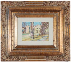 "Yard in Odessa" Soviet Impressionist Scene