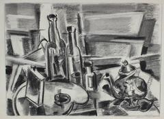 Cubist Charcoal Still Life, 1949