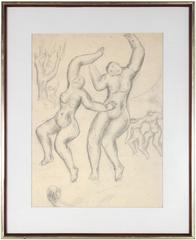 Dancing Expressionist Figures by Jennings Tofel