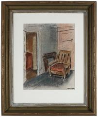 1940s Expressionist Interior Scene