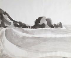 Bay Area Coast, 1976 Ink Wash 8