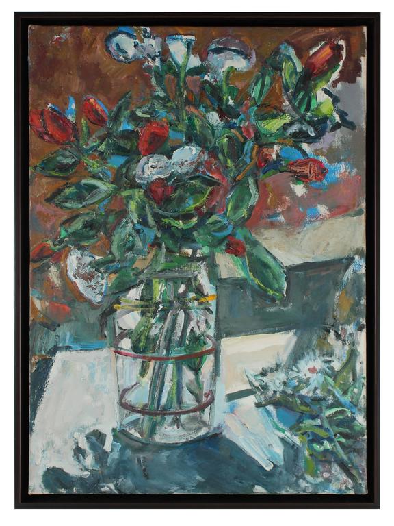 Jack Freeman Expressionist Floral Still Life, 1978, Painting For Sale