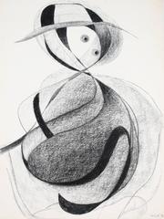 Organic Abstract Charcoal Form