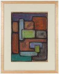 1960s Pastel Abstract by Dave Fox
