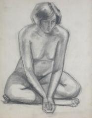 Seated Graphite Nude 4