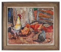 Farmyard Chickens by Gerald Wasserman