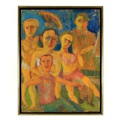 "Sitting For Photographs", Expressionist Portrait, Early 20th Century 9
