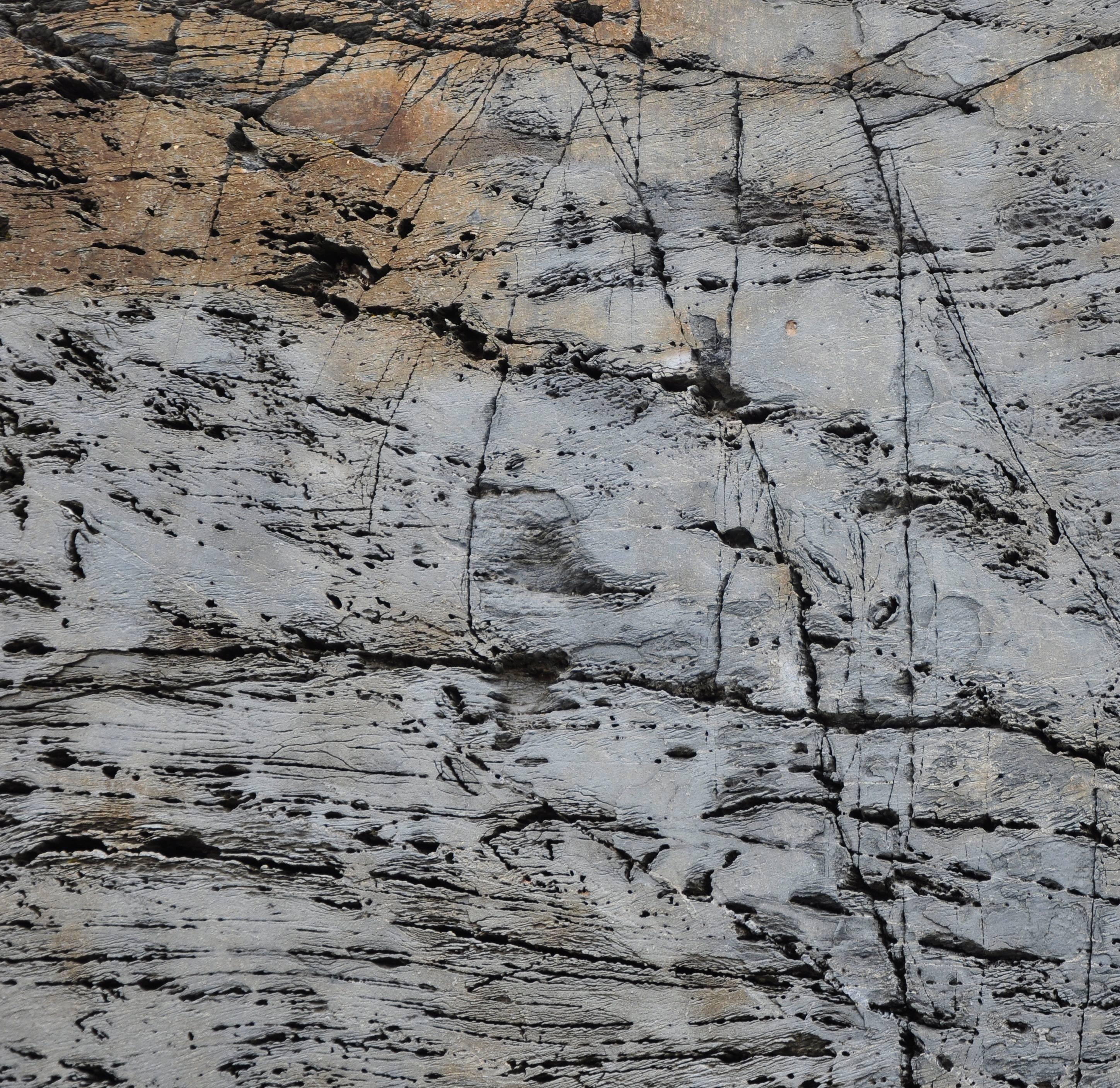 Gaétan Caron Color Photograph - "Texture 3: Granite" Coastal Maine, Framed Photograph