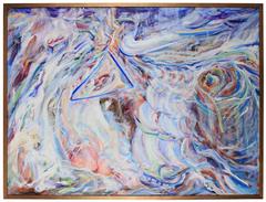 "Triangle" Large Abstract Expressionist Oil 5