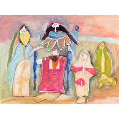 Totemic Figures in Gouache 3