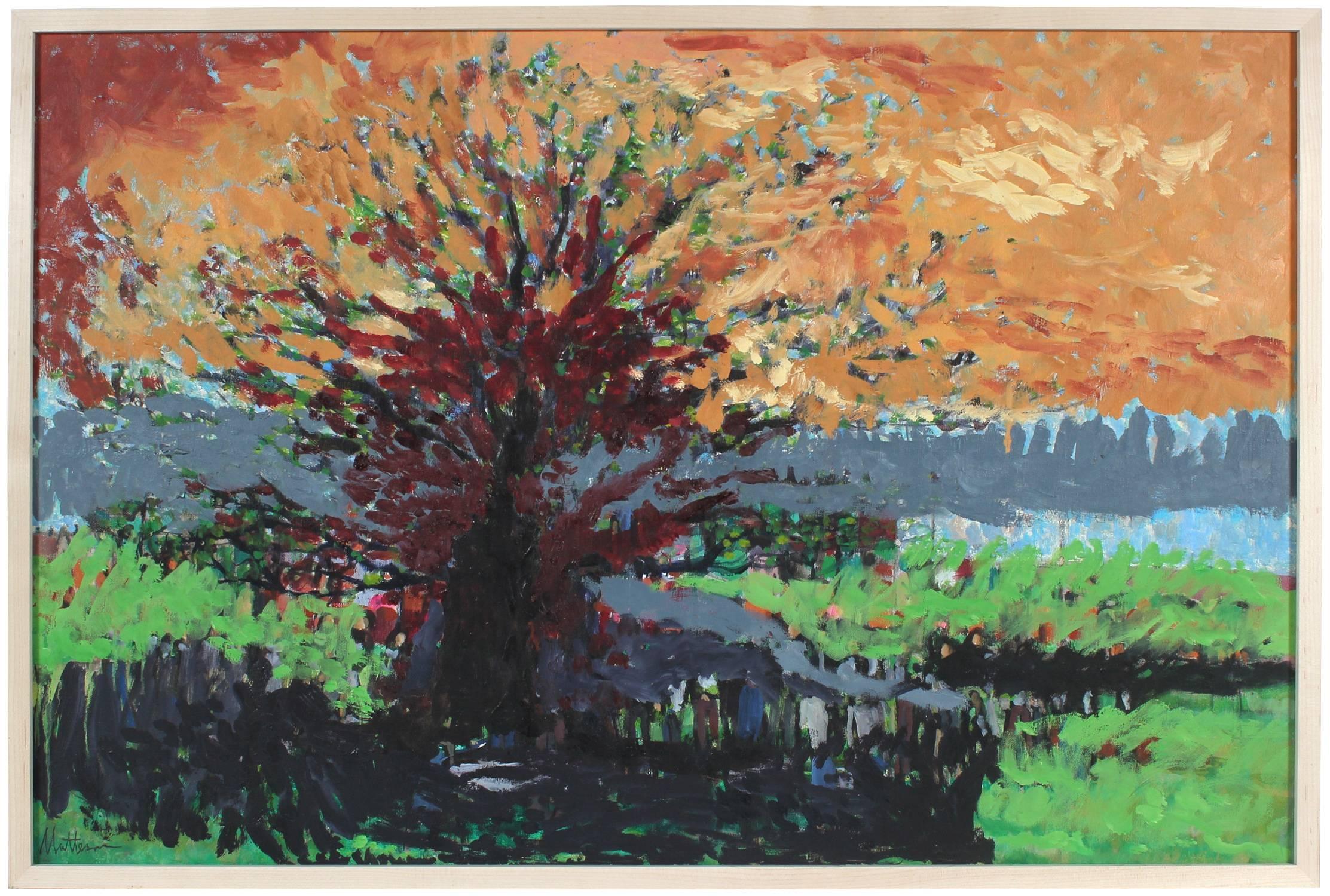 Rip Matteson Landscape Painting - "Ancestral Tree" Northern California Landscape, 2004