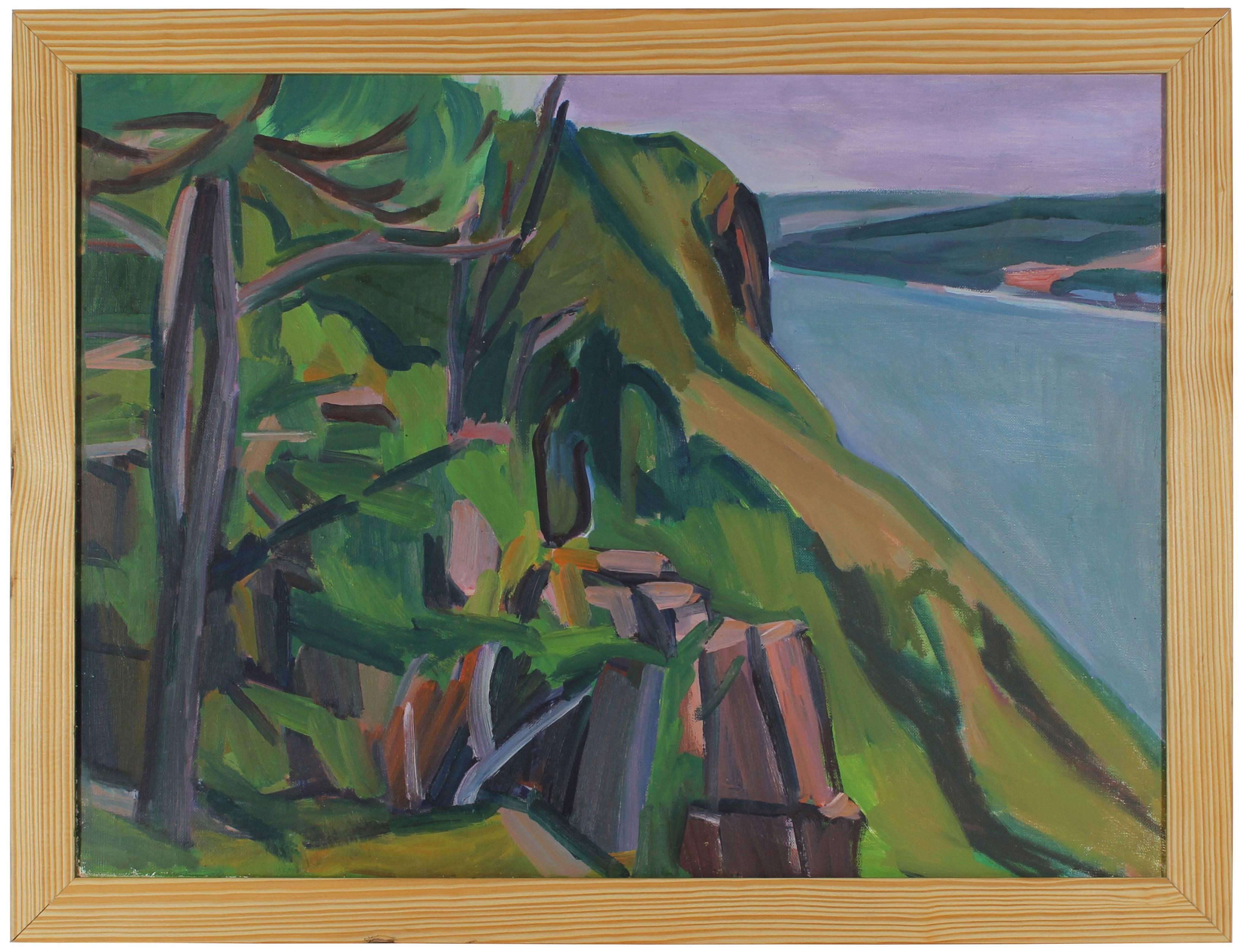 Hearne Pardee/ Gina Werfel Landscape Painting - "Islesboro, Maine" Late 20th Century