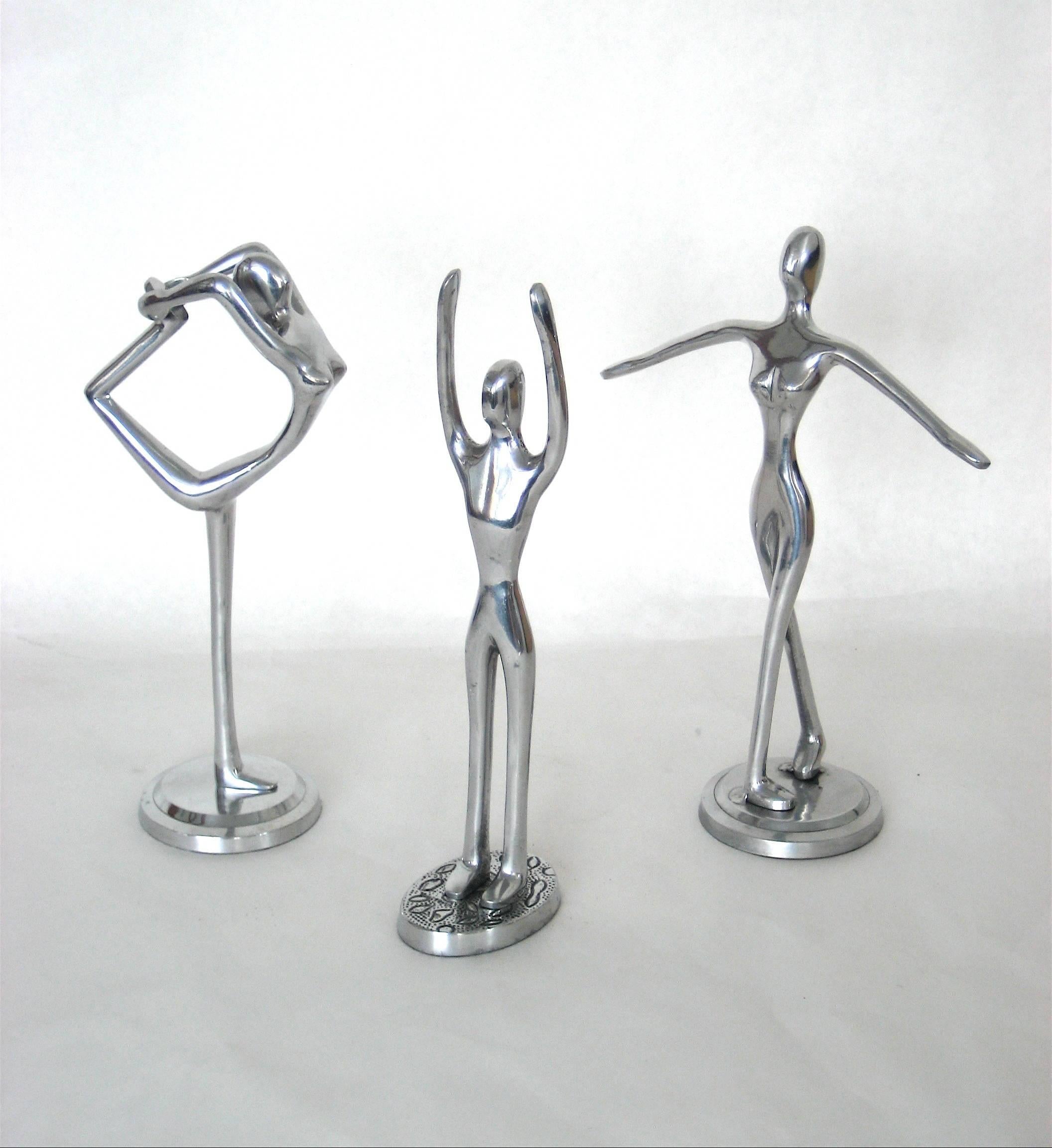 Unknown Nude Sculpture - Three Figures, Aluminum Sculpture