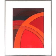 Bright Abstract in Red, Acrylic Painting, 2003 9