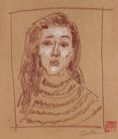 Female Portrait in Pastel, 20th Century