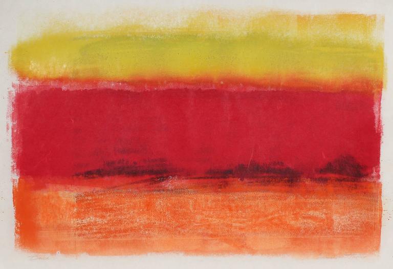Seymour Tubis Abstract Print - "Dawn"