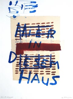 "Here in This House #3" Mixed Media Print, 1998