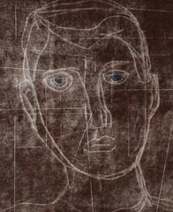 "Self Portrait I" Monoprint and Gouache 5